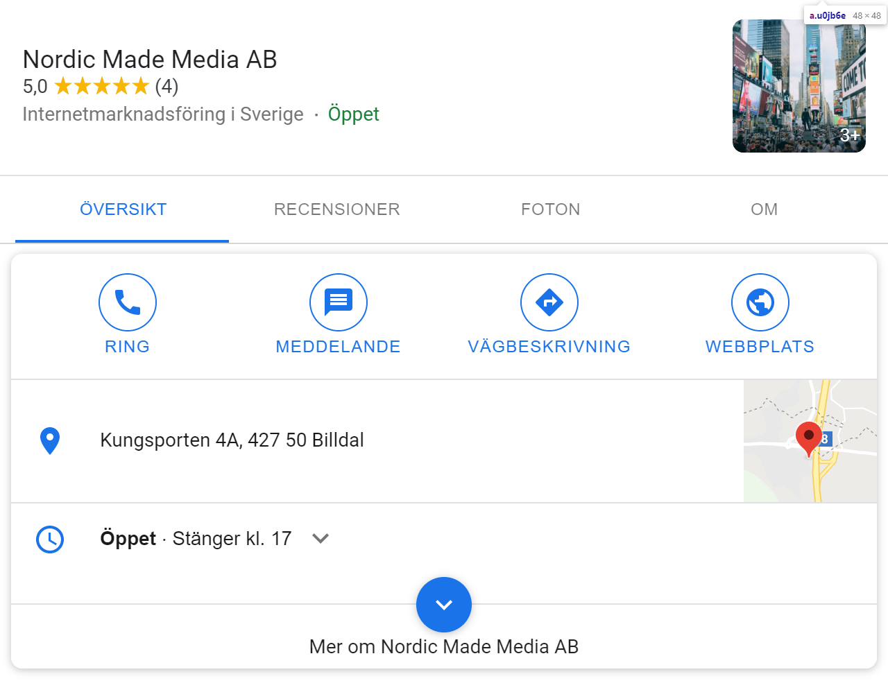 nordic made media google my business